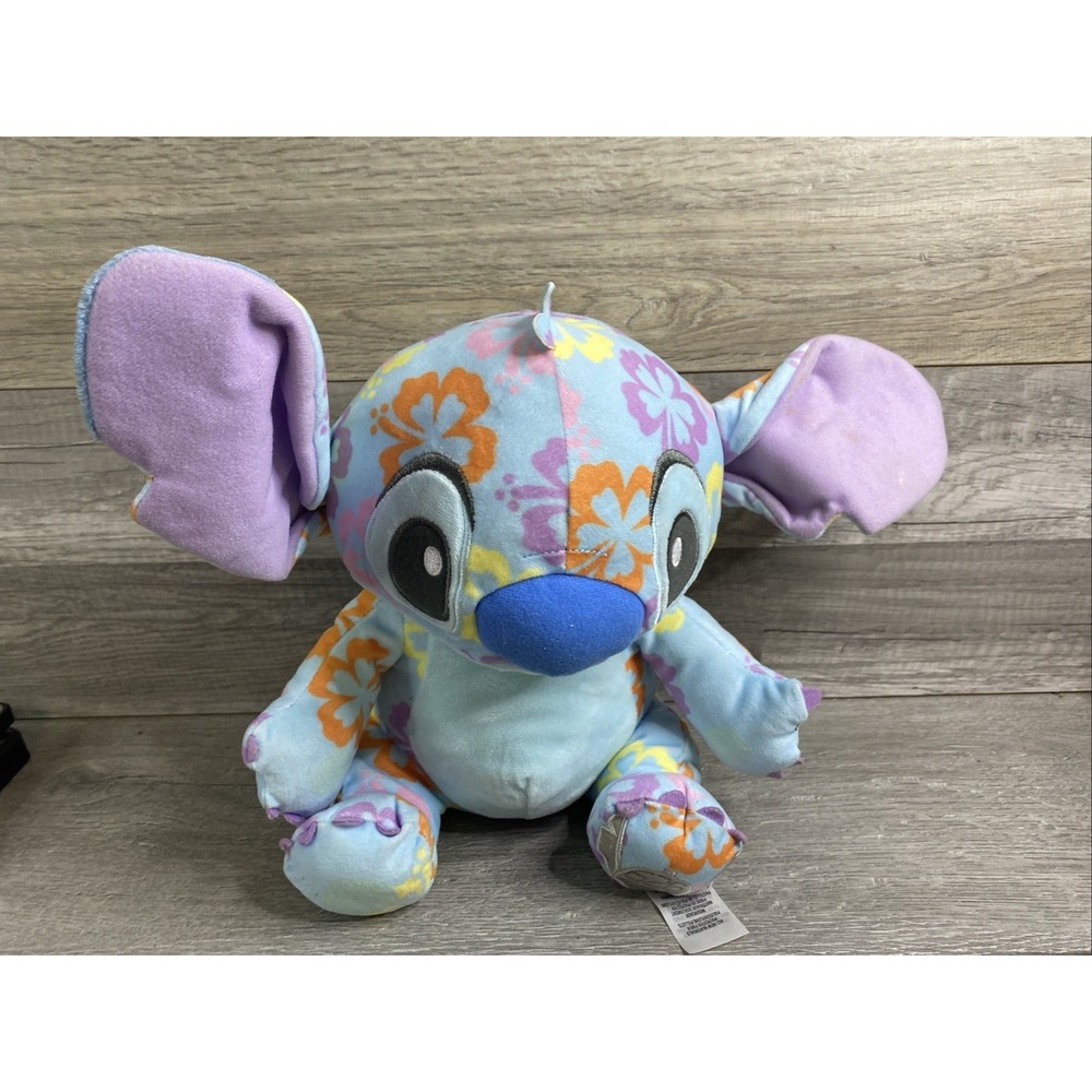 Disney Lilo And Stitch 626 Day 10" Stitch Plush Floral Print